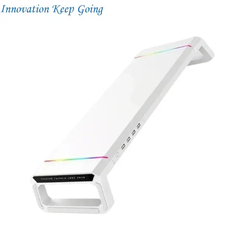 

E65C Computer Montorors Standing с USB -концентратором светодиодного светодиода складной компьютерной подставки с ящиком для и