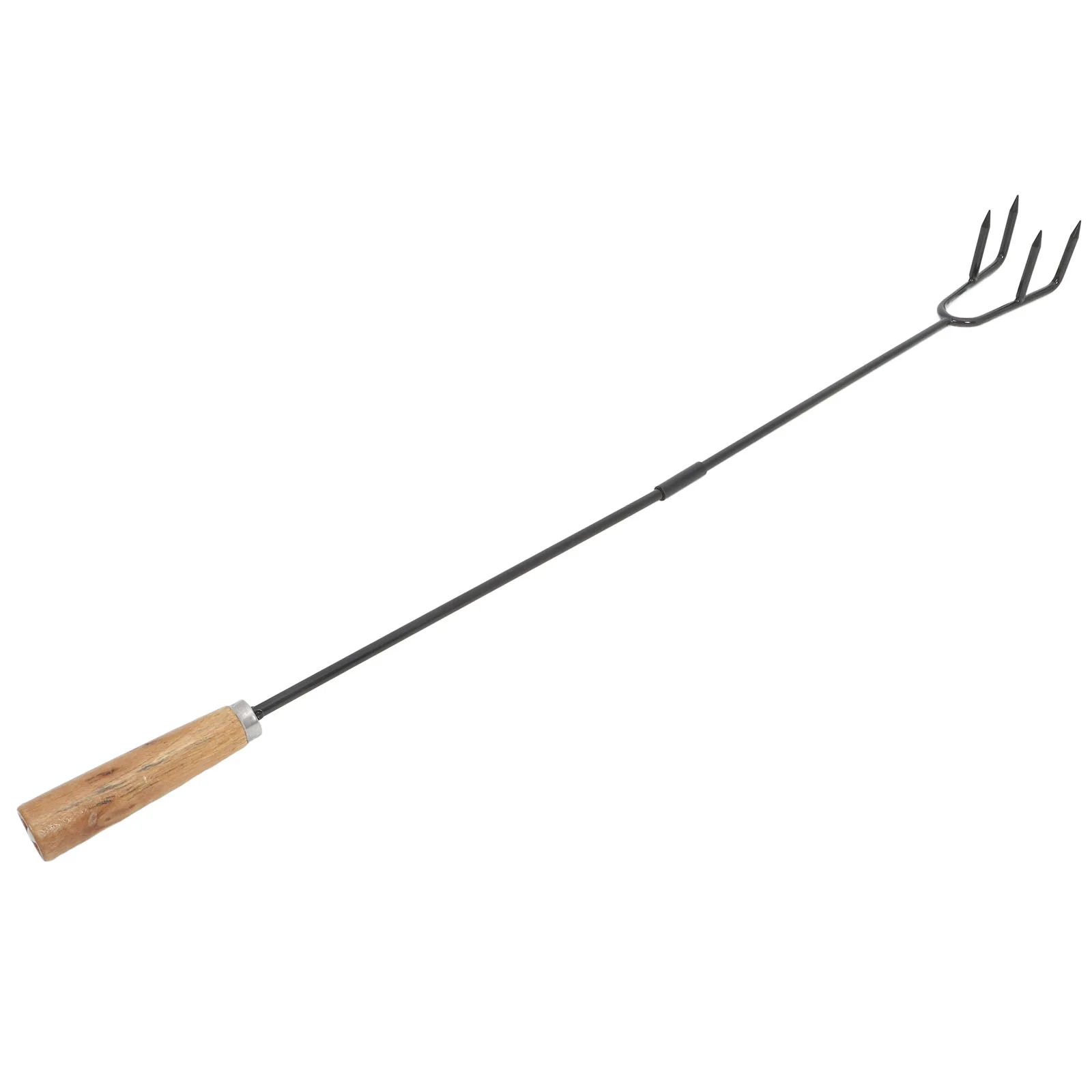 

Two-Section Spliced Fire Poker Heavy Duty Long Handled Fire Hook Outdoor Fireplace Tool Portable Campfire Accessories Bonfire