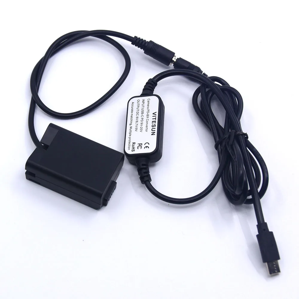 EH-5 EH-5A MH-32 USB Type-C PD Power Bank Cable + EP-5G DC Coupler EN-EL25 Dummy Battery For Nikon Z50 ZFC Camera