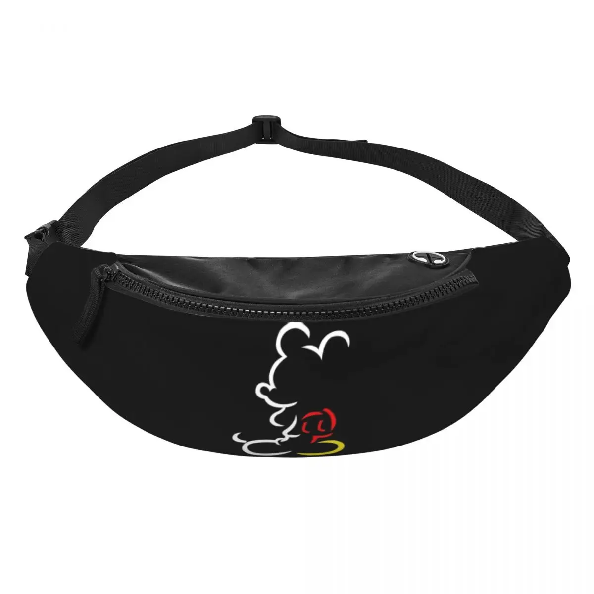 Custom Mickey Mouse Fanny Pack Women Men Fashion Crossbody Waist Bag for Running Phone Money Pouch