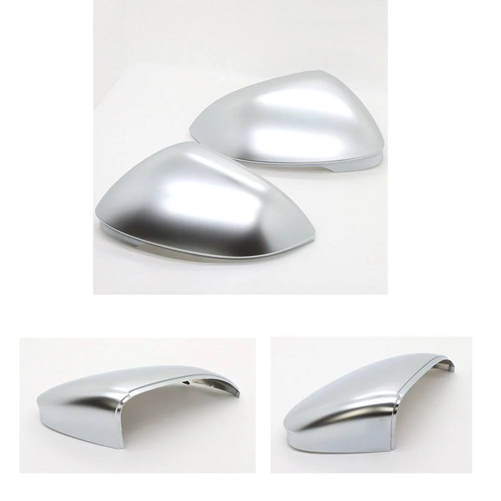 

Matt Silver Chrome Mirror Cover - For Golf 8 Aluminum Satin Finish Mirror Case Rear View Mirror Shell