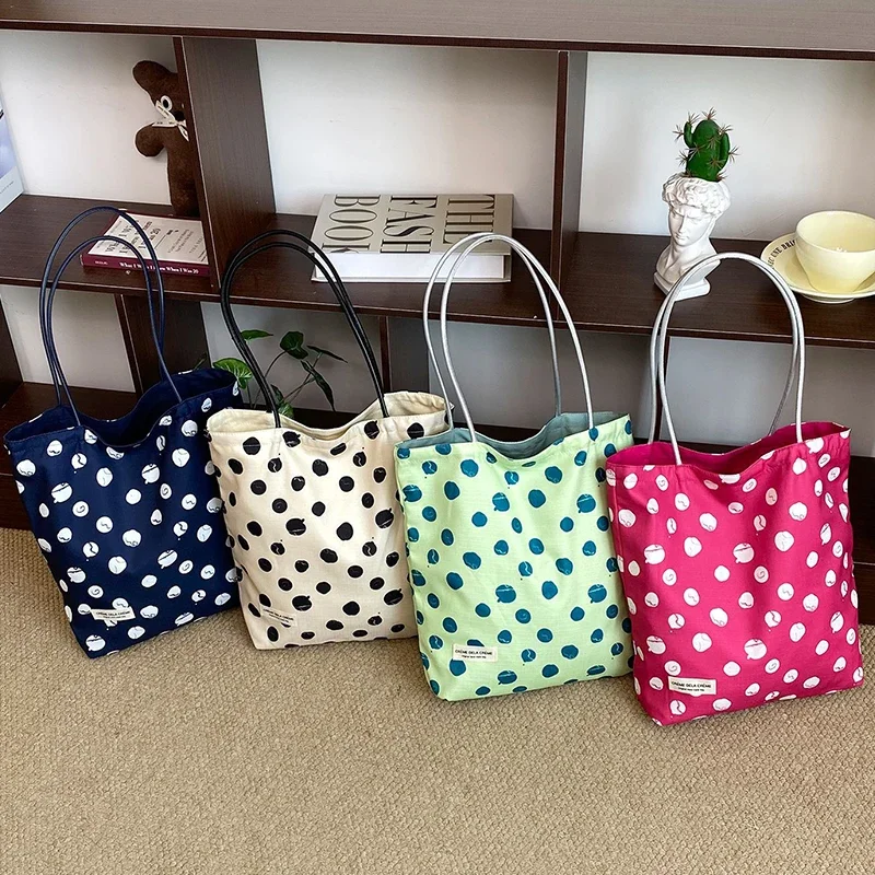 Wendbare Umhängetasche, gepunkteter Vintage-Stil im französischen Stil, Batik-Canvas-Tragetasche, vielseitige Bohemian-Handtasche für Damen – Detail 3