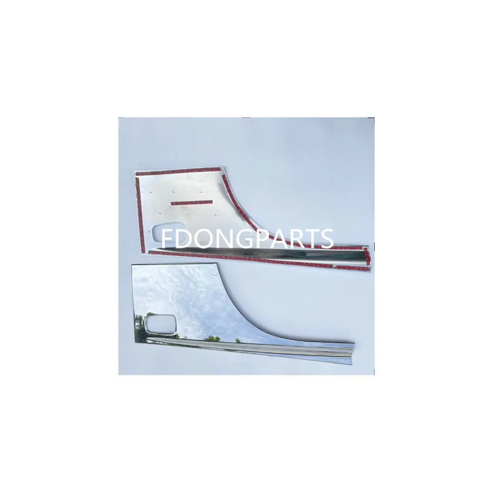 FDONG 1 Set 2 Pcs Chrome Door Garnish Lower for HINO MEGA 500 FC9J HINO VICTOR 500 GH8J
