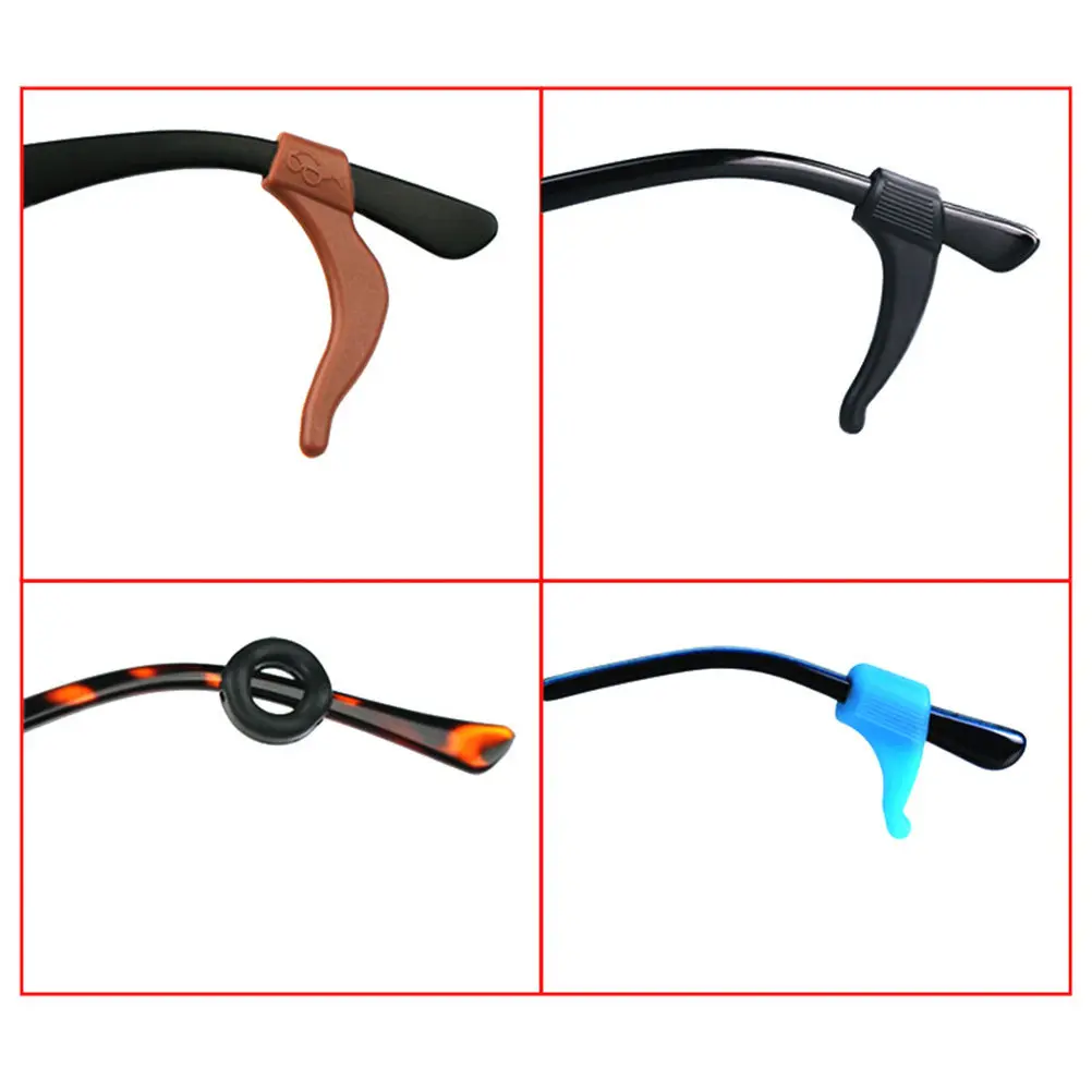 

24Pair Silicone Anti-Slip Eyeglass Ear Pads Non-Slip Comfortable Secure Fit for Exercise Running Cycling Universal