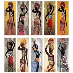 GATYZTORY Pictures By Number African Woman Kits Drawing On Canvas Painting By Numbers Large Size Figure Paintings Gift Home Deco