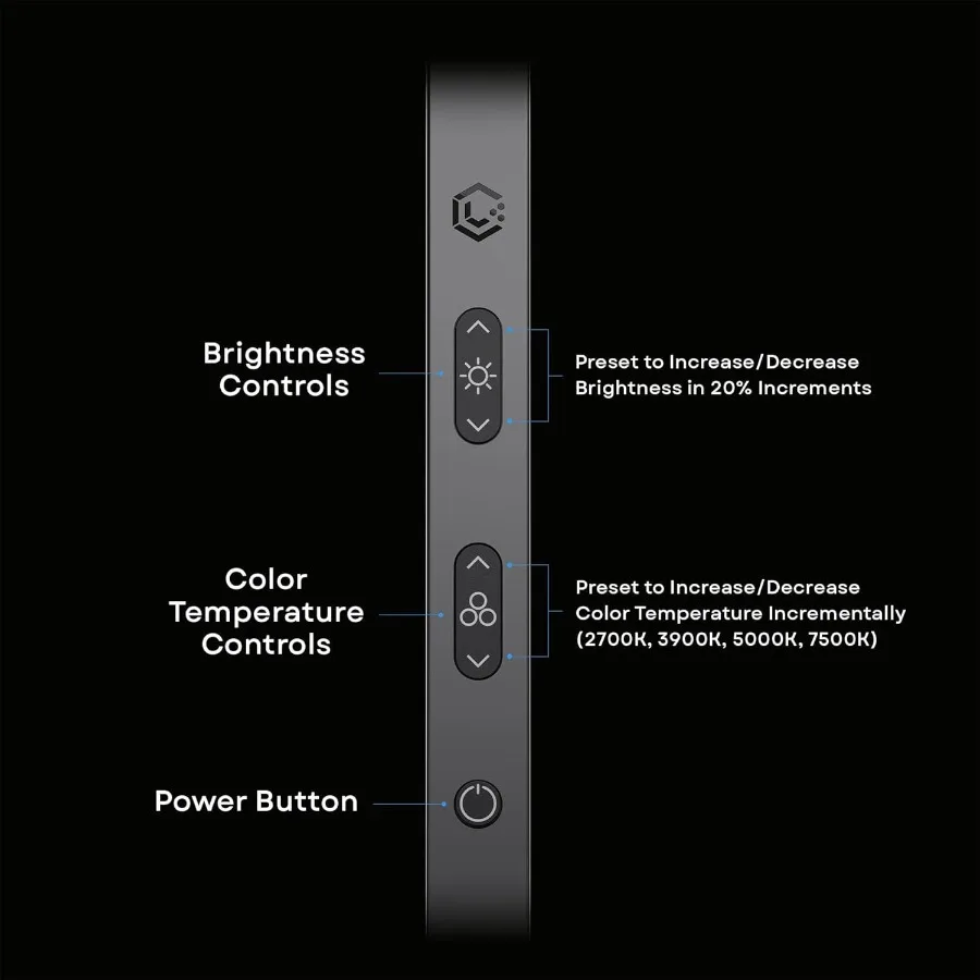 Candeeiro de mesa LED bicolor Edge Light 2.0 - preto