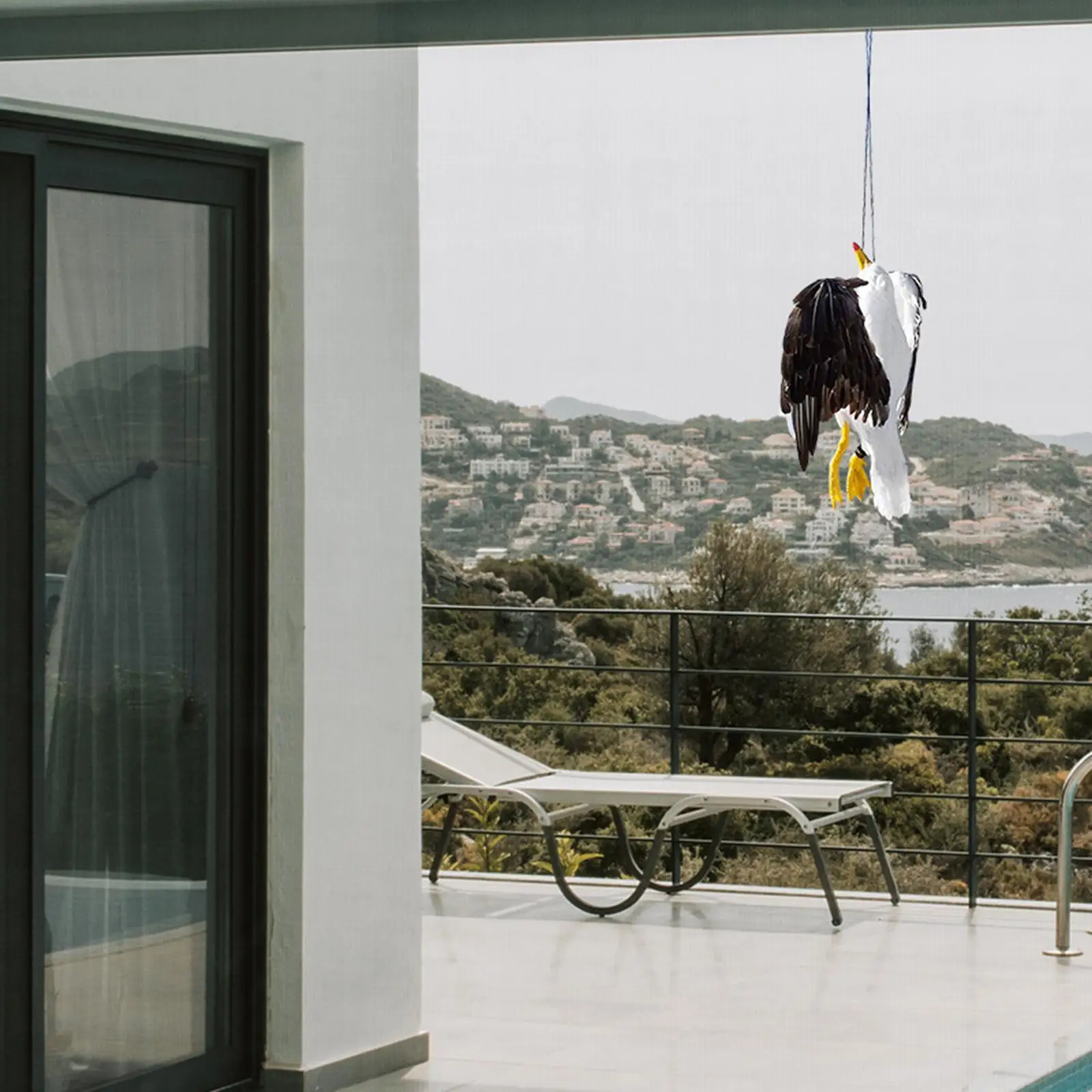 

Реалистичная подвесная статуэтка чайки: жуткое украшение для дома на Хэллоуин, для двери, окна, двора, сада, дерева