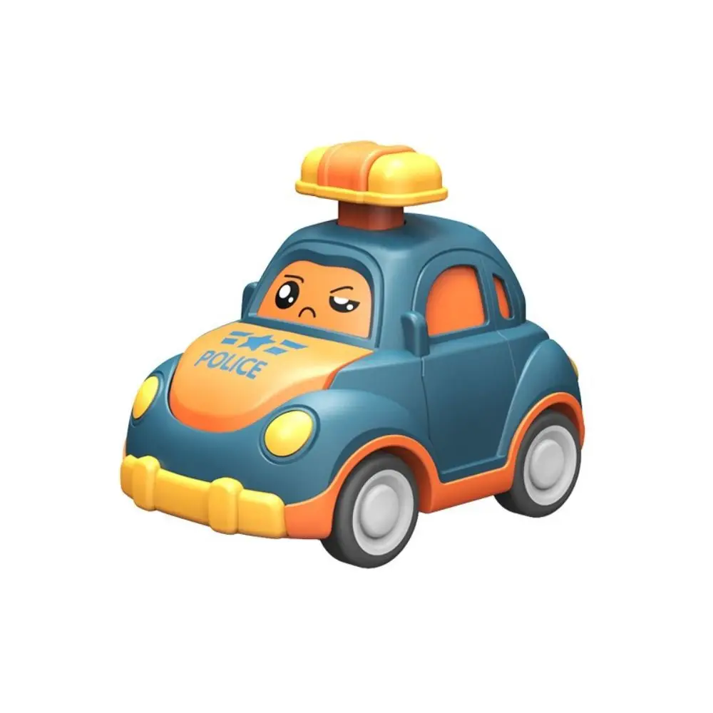 Plastic Cartoon Car Mini Size Pull Back Mechanism Mini Press Go Vehicles Inertia Power Press Go Function