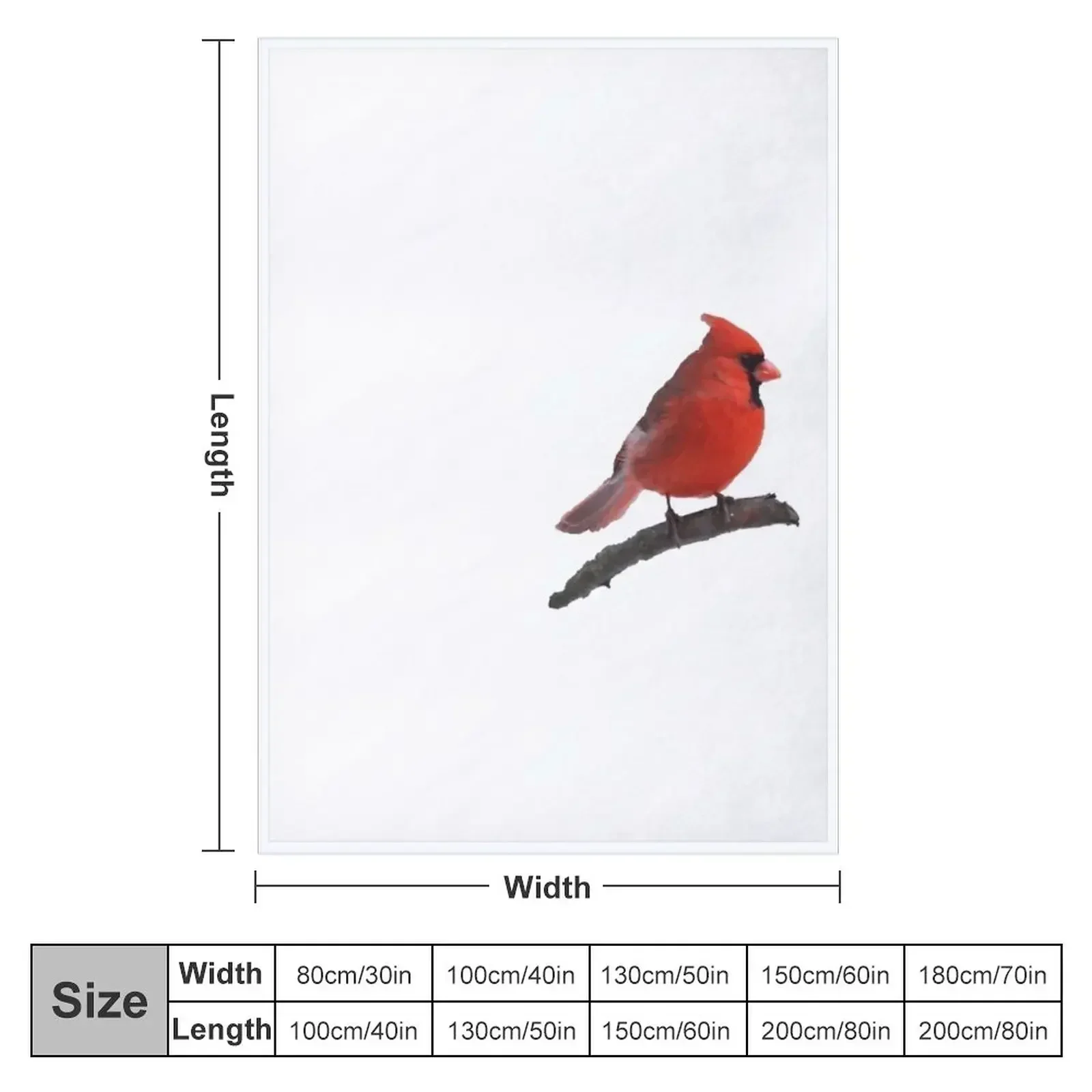 Northern Cardinal Throw Blanket Cute Hair Blankets