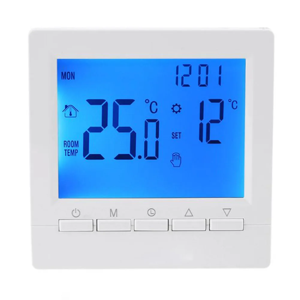 Programmable Digital Room Temperature Controller LCD Thermostat for Gas Boiler Easy Installation Antifreeze Function