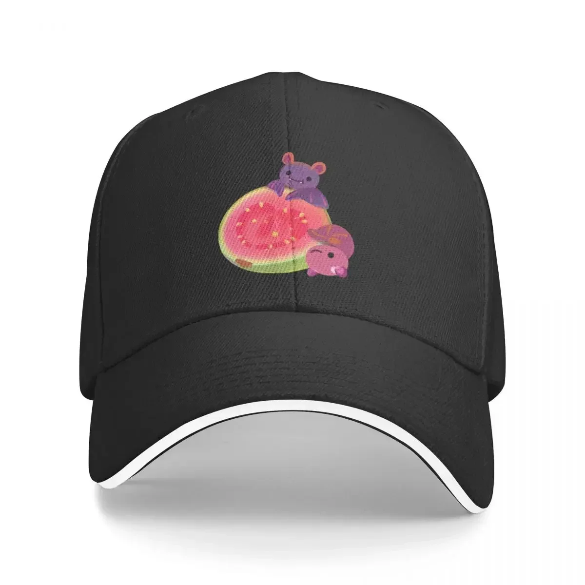 Fruit and bat - dark Baseball Cap sun hat Anime Hat Men Women's