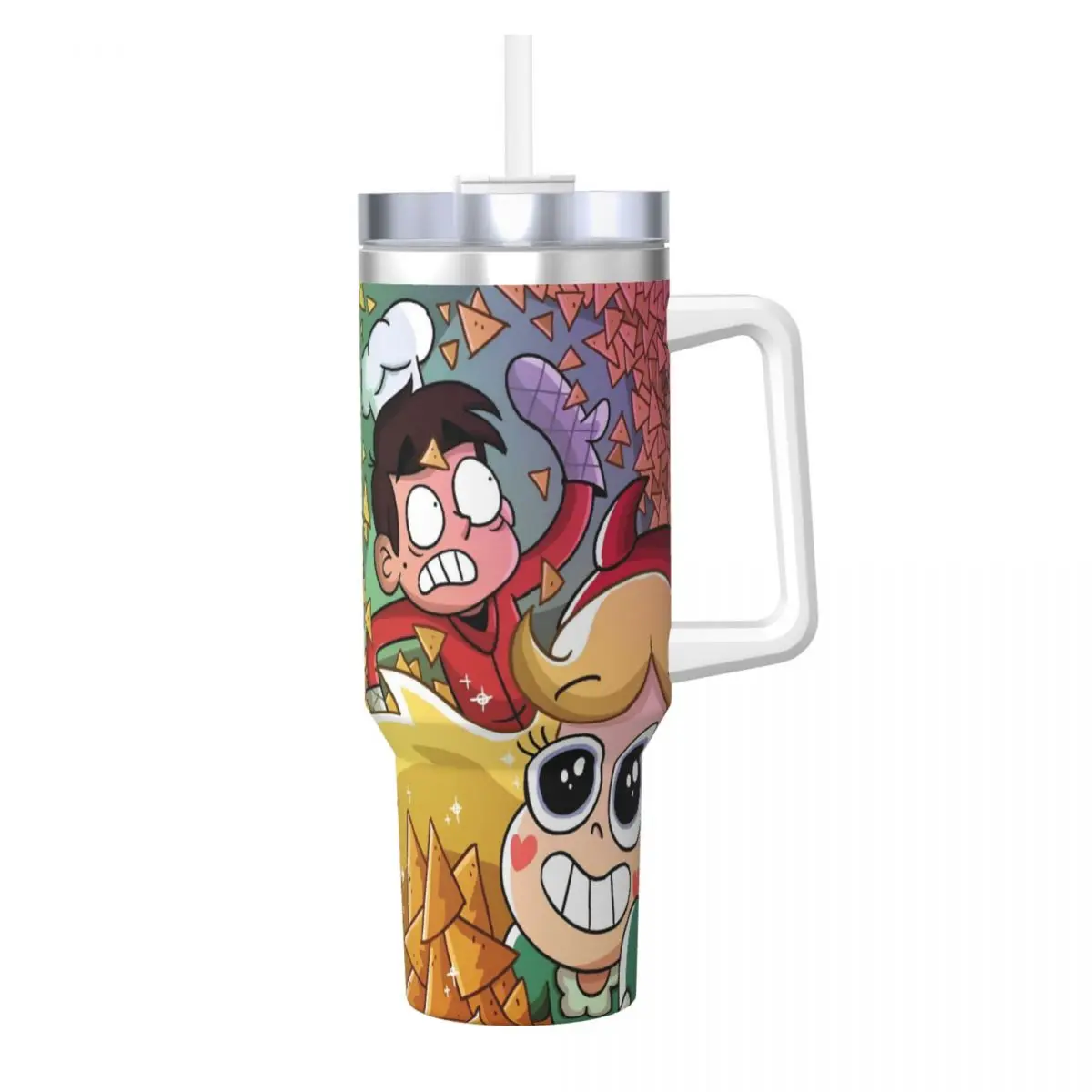 

Star Vs TV Shows Tumbler the Forces of Evil Hot Drinks Water Bottle Keep Heat Stainless Steel Thermal Cups Camping Car Mugs