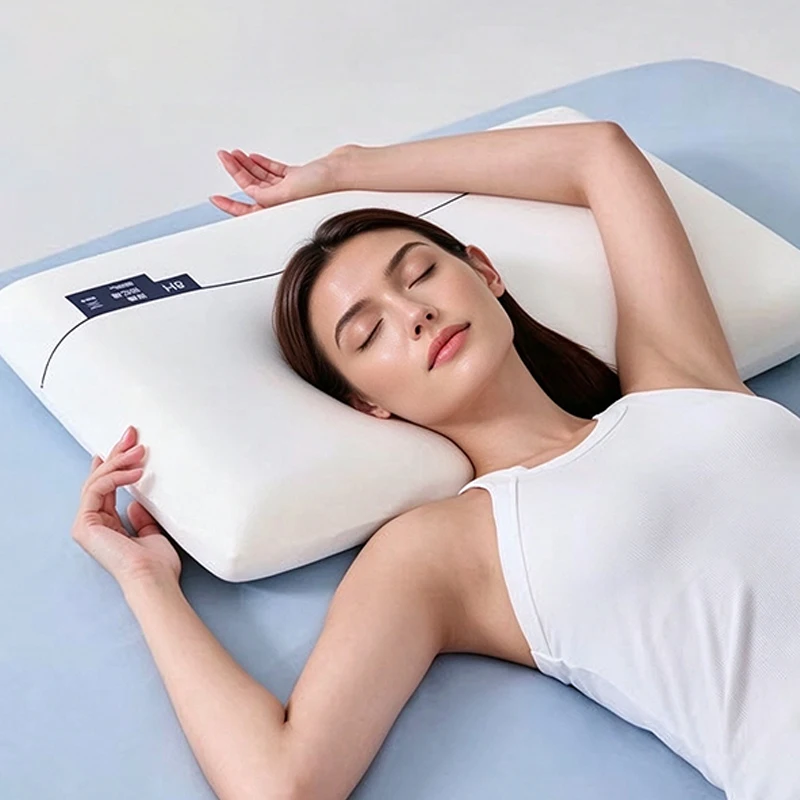 1PC/2PCS Deep Sleep Memory Foam Pillow, Firm Support, Neck Pain Relief, Multi Height Slow Rebound 3D Cervical Breathable Pillow