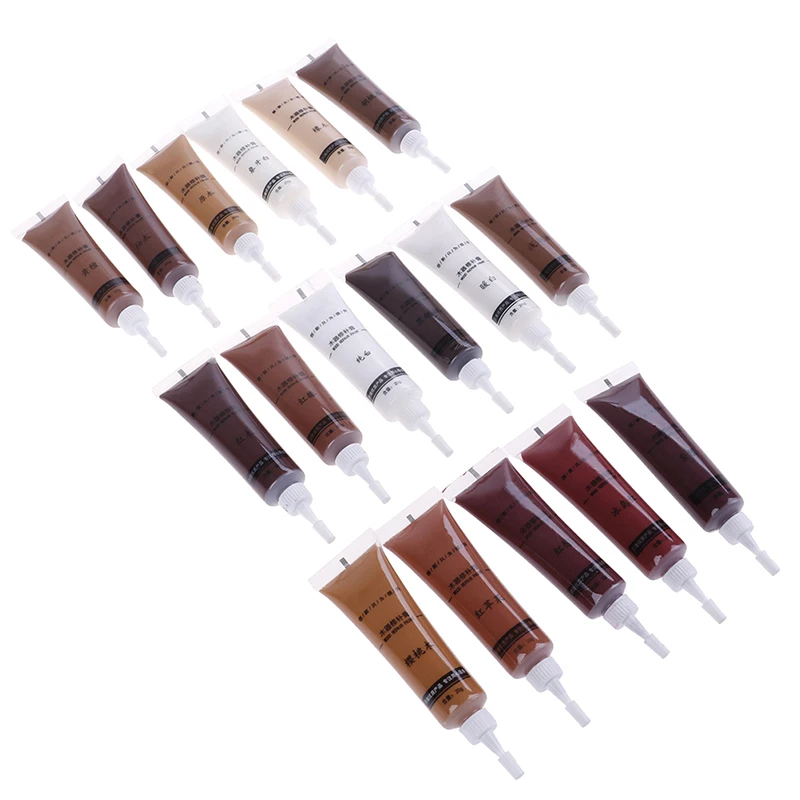 Hot! 2Pcs/lot 20g Wood Furniture Refinishing Paste Wood Floor Scratch Fast Remover Repair Paint Wax For Furniture  17 Colors image 4