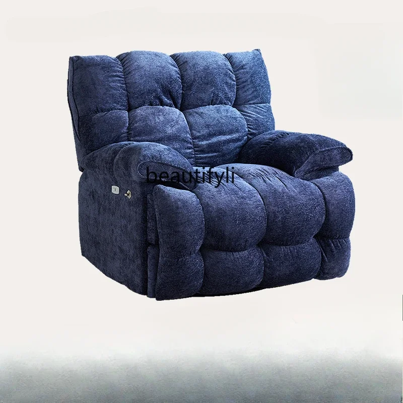 First-class multi-functional rotating lazy sofa reclining and sleeping cloud single sofa electric massage rocking chair