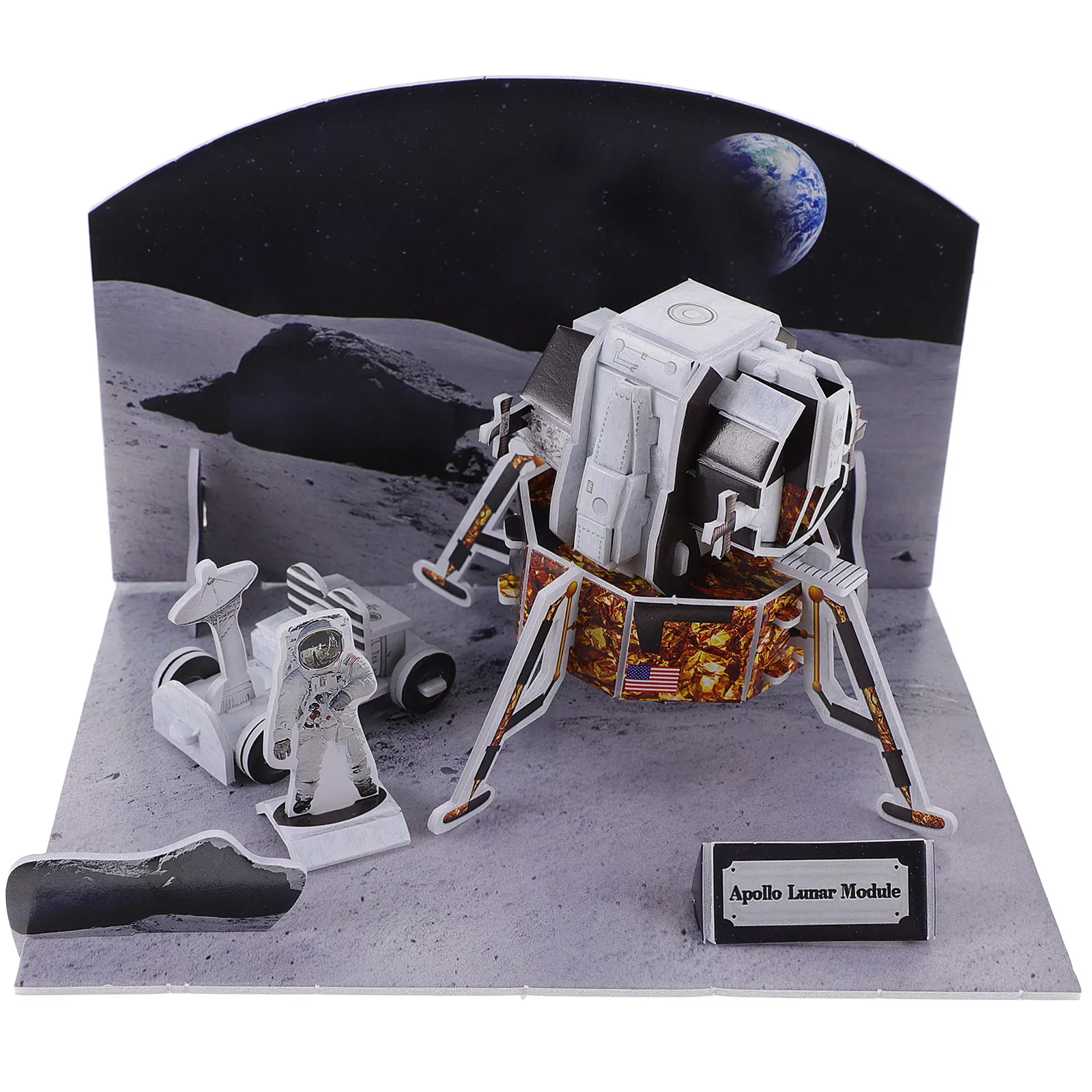 

1Set 3D Spacecraft Puzzles for Children Science Educational Paper Craft Hands-on Ability Parent-Child Interaction