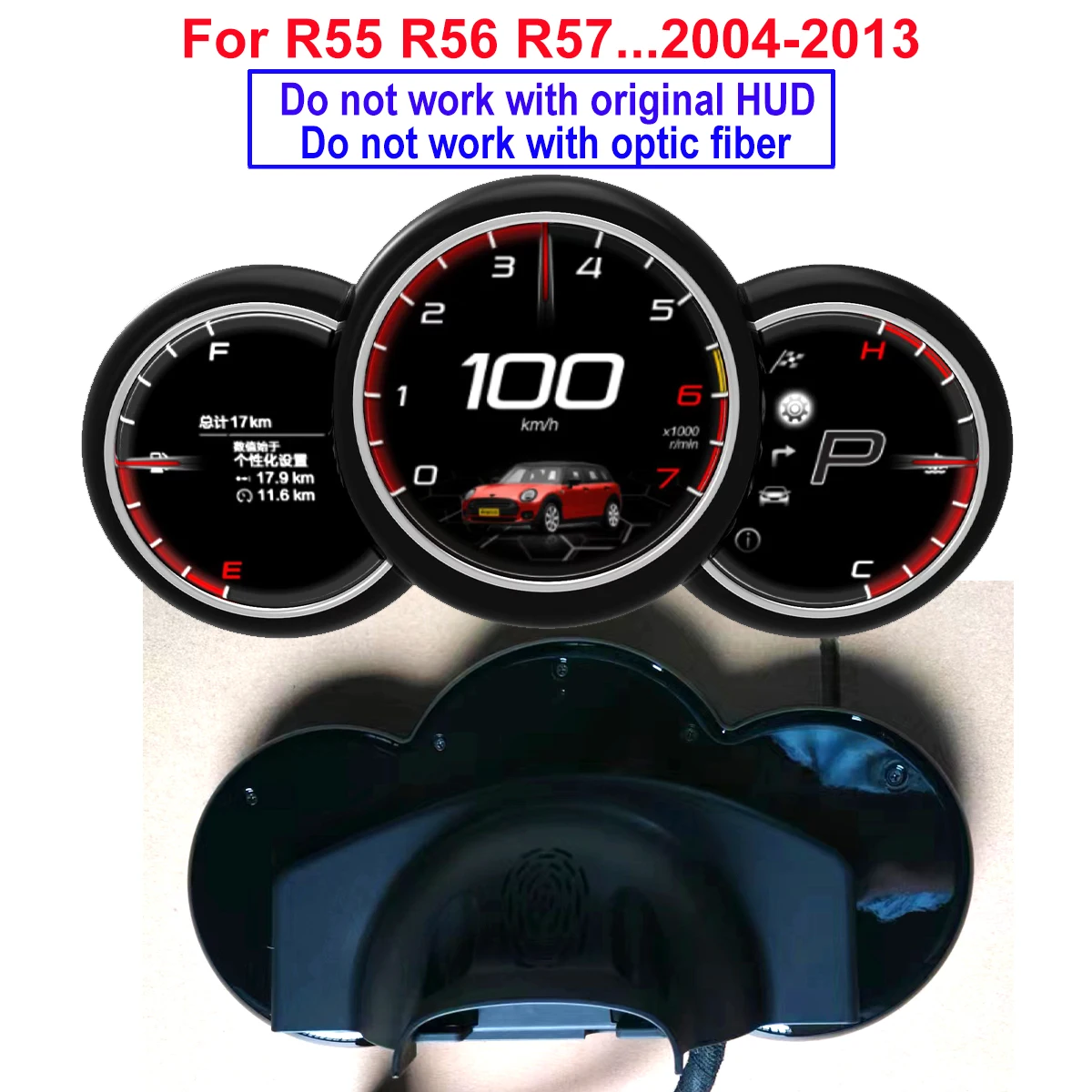 Digitale Instrumentenpaneel Dashboard Panel Voor BMW MINI Cooper R56 R55 R57 R60 F55 F56 F57 Snelheidsmeter Virtuele Cockpit Display