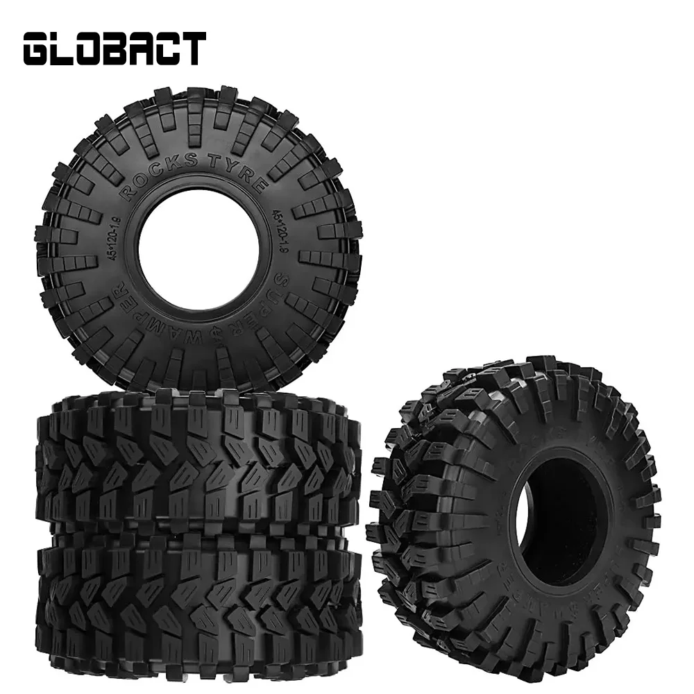 

GLOBACT 1.9'' RC Crawler Tires Rubber Wheels Tires 120*45mm For 1/10 TRX4 TRX6 Axial SCX10 Redcat GEN7 8 RC4WD Upgrade Parts