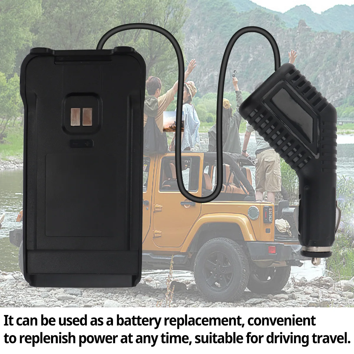 Baofeng-UV-13プロバッテリーエリミネーター、トランシーバー、車の充電器、双方向ラジオ、12v、M-13プロ