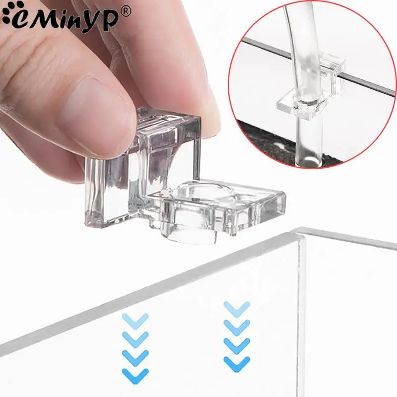 4Pcs Fish Tank Acrylic Clips for 5.5mm~15mm Wall Thickness Aquarium Lid Cover Support Holder Bracket Clamp Stand Supplies