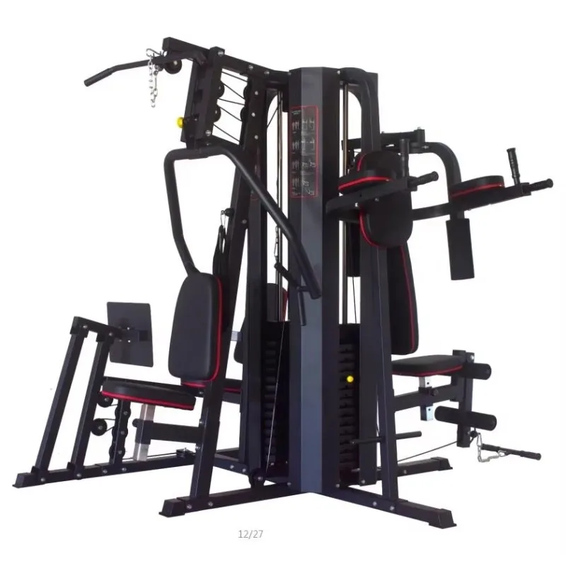 

Indoor Gym Equipment 3 Station Strength Training Multi Gym Exercise Equipment Multi Function Station Smith Machine for Home Gym
