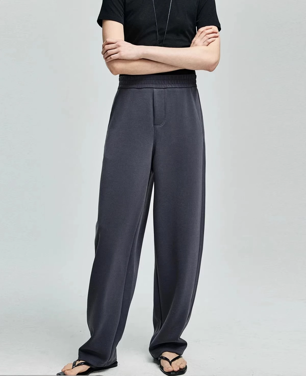 

High-waisted loose air-layer Harem pants female Spring/Summer 2025 Slimming banana pants and petite scythe pants