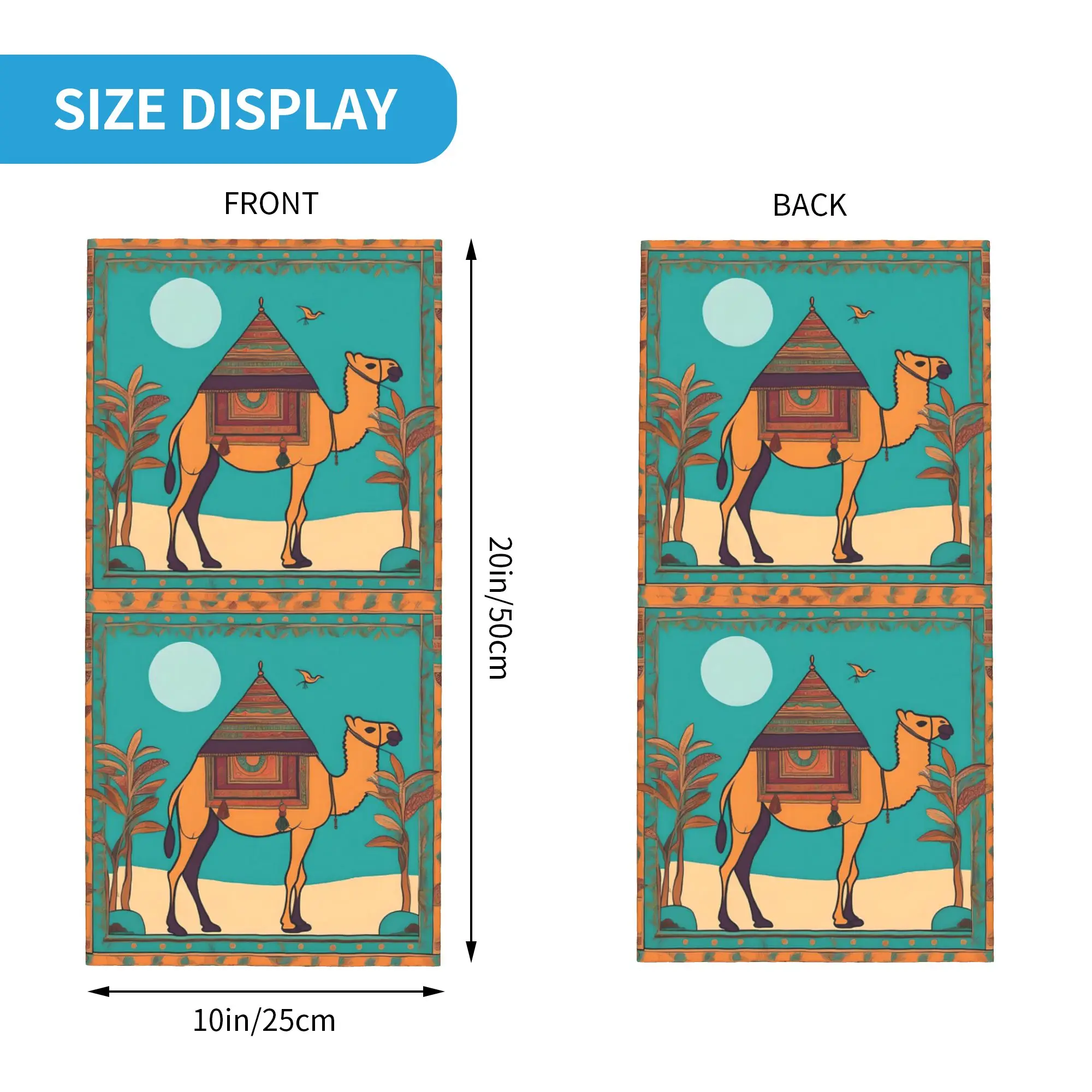 Arabian and African Camel Bandana Neck Cover Printed Wrap Mask Scarf Face Mask Running for Men Women Adult Winter