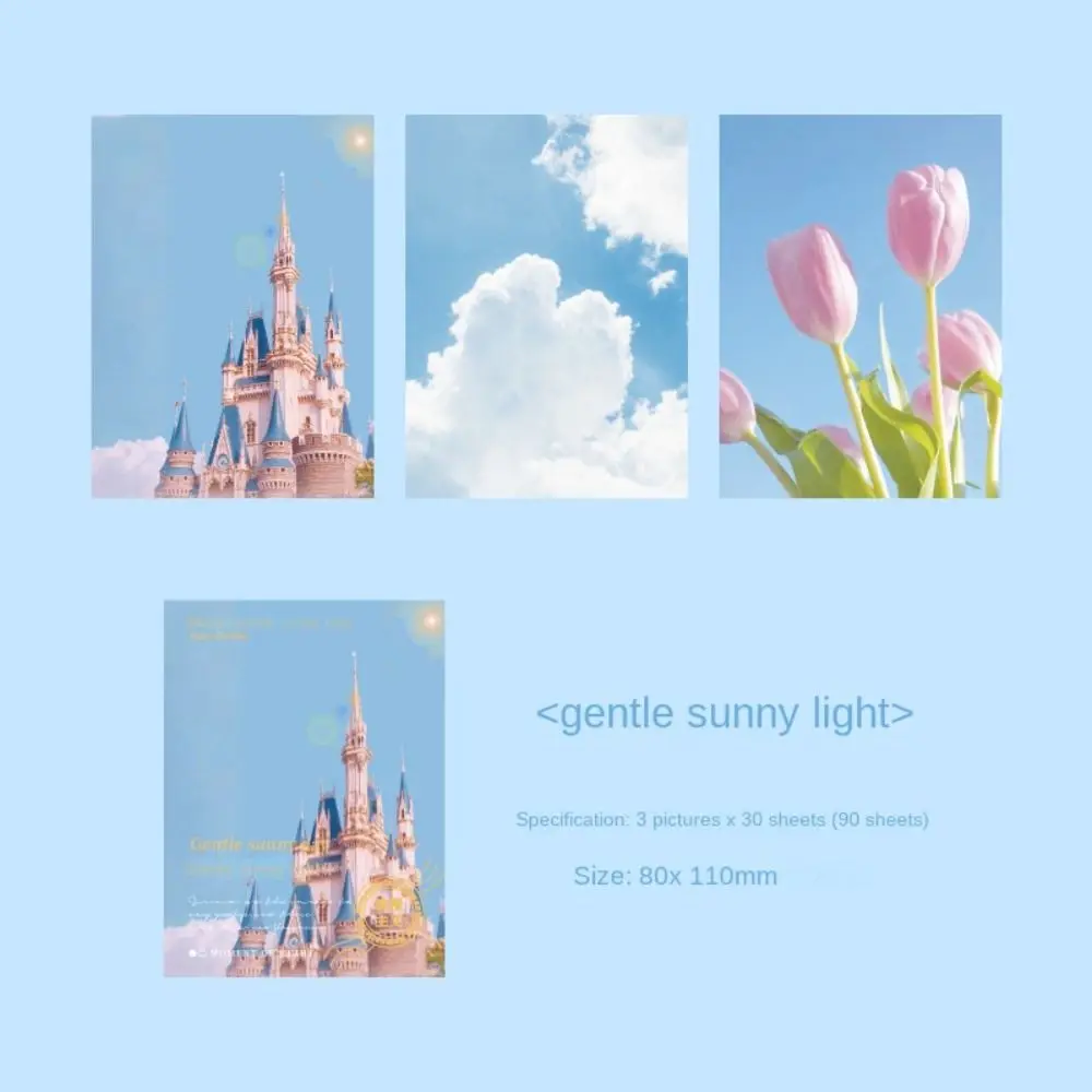 Writable Paper Memo Pad Message Paper Self-adhesive Memo Note Paper Multicolor Memo Pad 90 Sheets Sticky Notepad Stationery