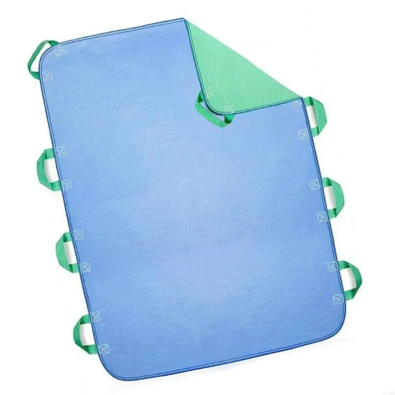 

Positioning Bed Pad with Handles Incontinence Bed Pads Washable Reusable Pads for Elderly Bedridden Transferring