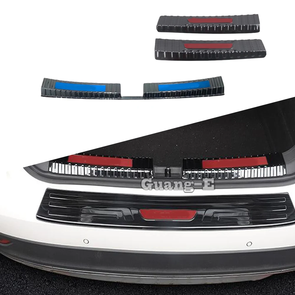 

Stainless Steel InnerRear Trunk Bumper Trim Plate Frame Threshold 2PCs For Volkswagen VW T-cross Tcross 2019 2020 2021 2022 2023