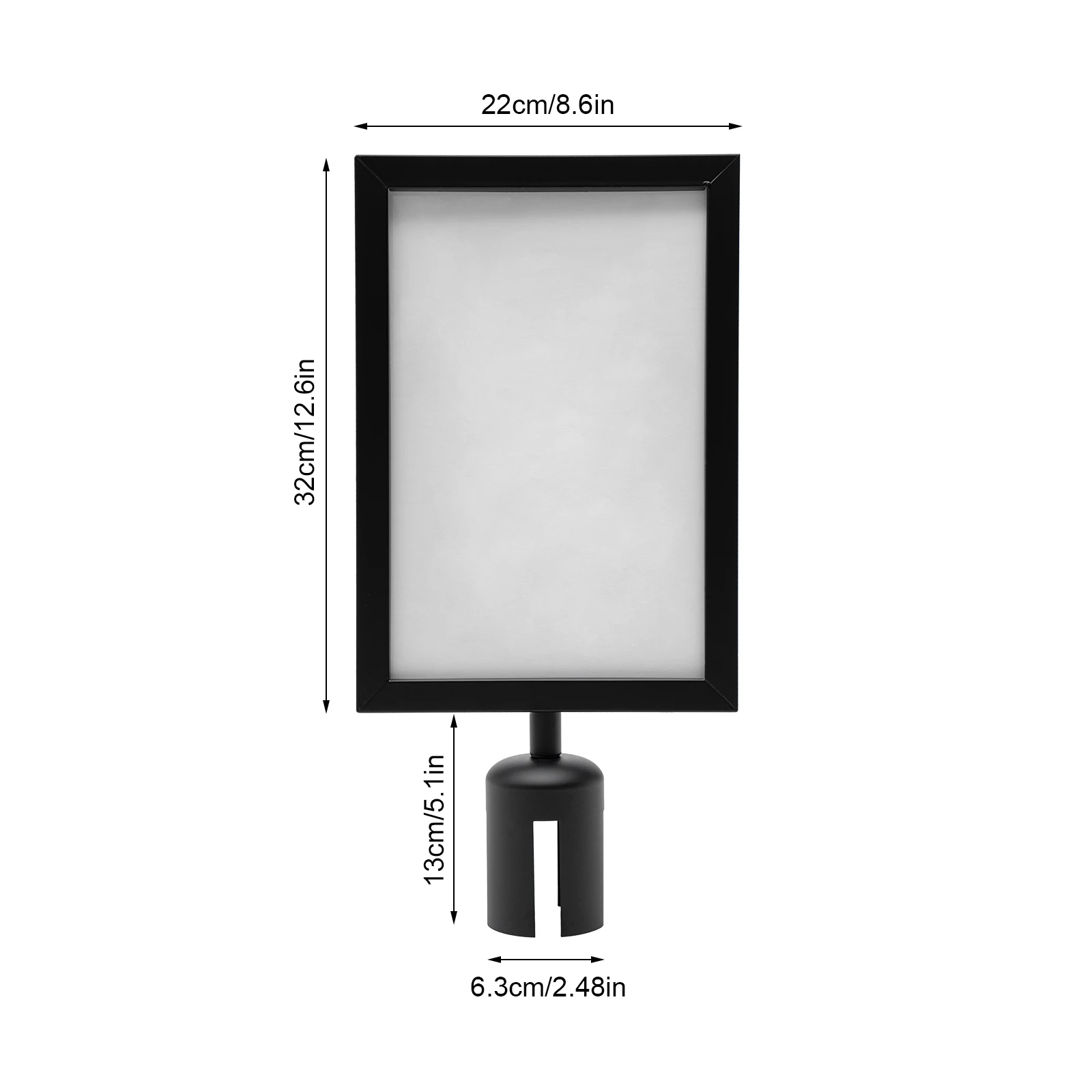 4Pcs A4 Sign Holders Double Sided Sign Frame Top Stand Poster Display Holder