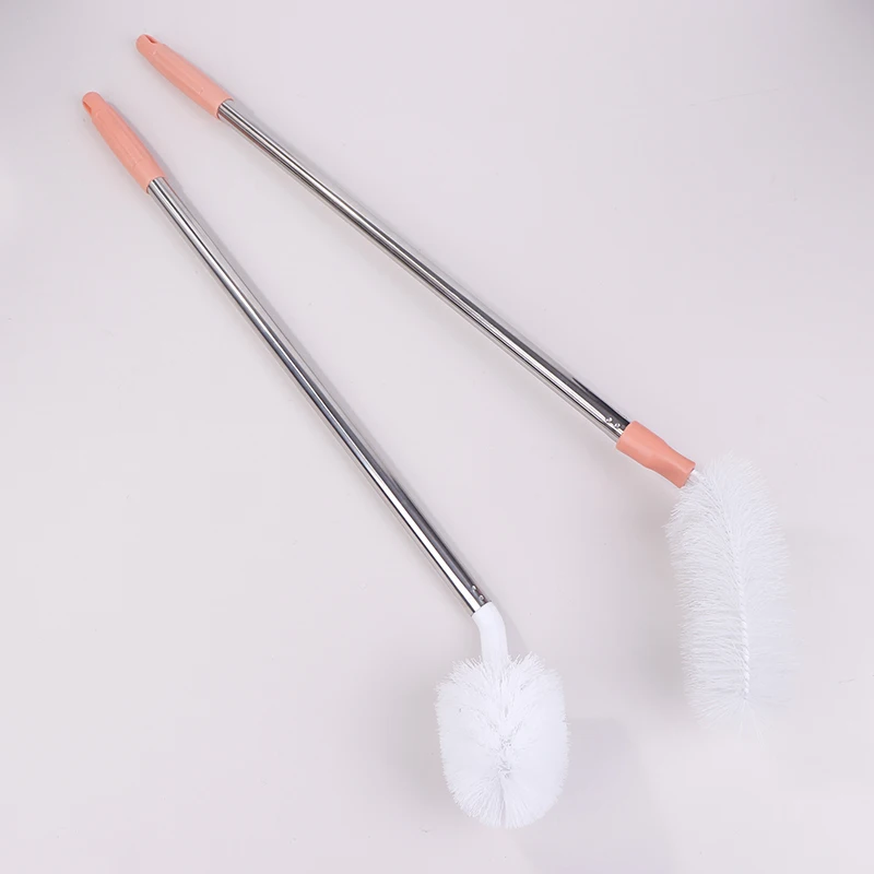 Household Bucket Washing Brush With Stainless Steel Rod Long Handle Cup Scrubber Kitchen Water Dispenser Cleaning Brush