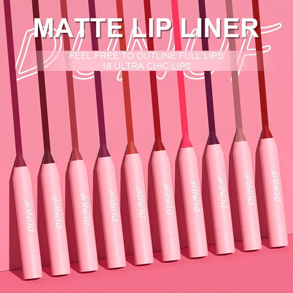 Lápiz Delineador de labios para mujer, maquillaje Labial mate, lápiz Labial Natural, lápiz Labial mate resistente al agua, Belleza