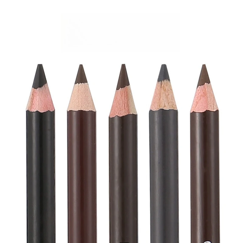 Lasting Color Double Head Eyebrow Pencil with Brush Waterproof Brow Tattoo Tint Liner Pen Waterproof Eyebrow Enhancers Cosmetics