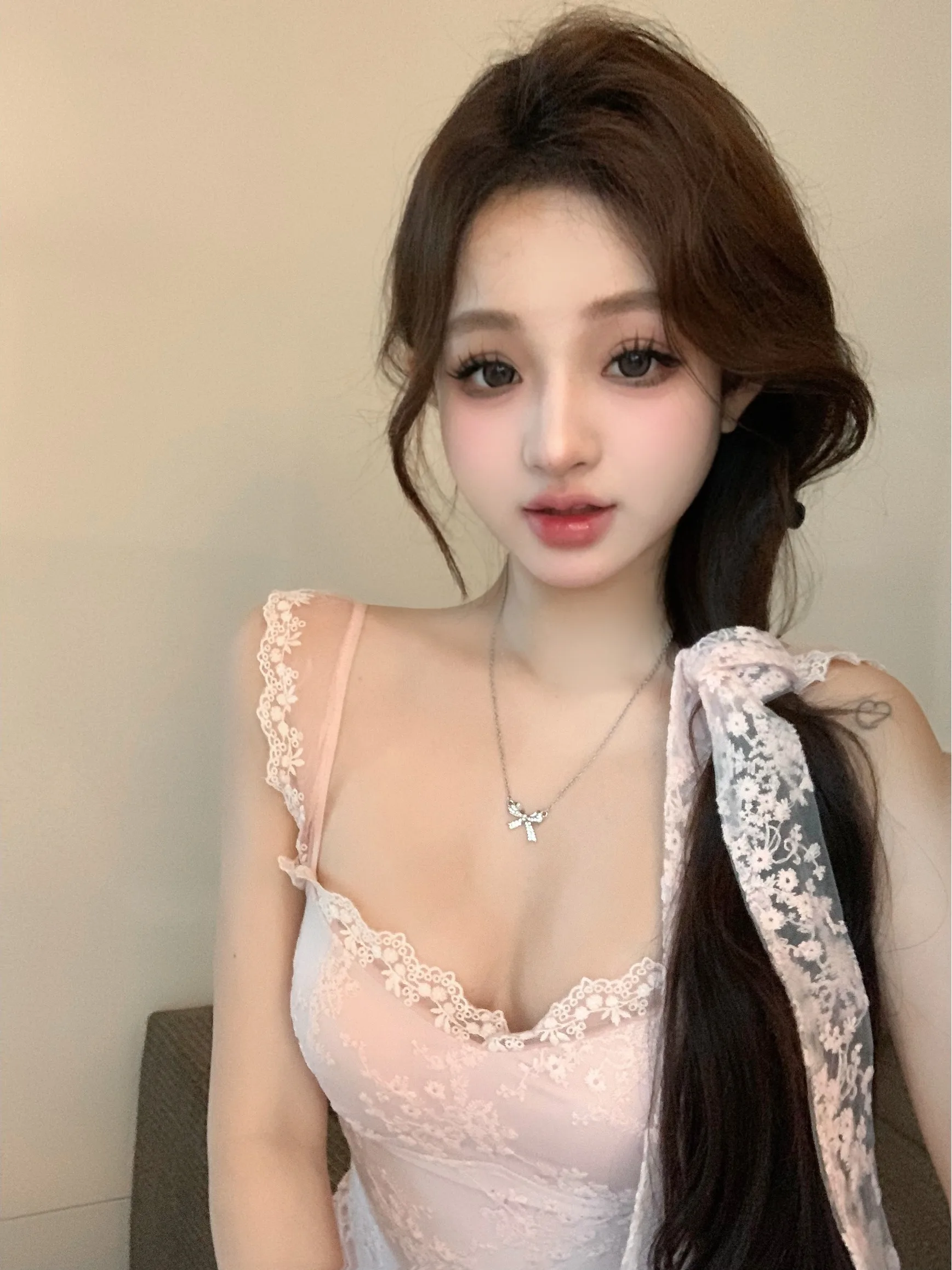 ชุดเดรสลูกไม้เซ็กซี่แบบผ่าข้าง รุ่น Dr Pure Desire ทรงเข้ารูป สไตล์ฤดูร้อน กระโปรงทรงเอ ดีไซน์เรียบหรู ชิ้นเดียว รุ่นใหม่ปี 2025