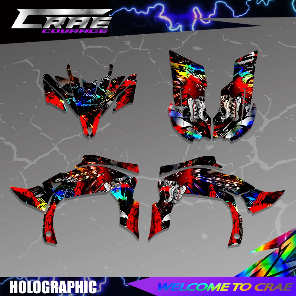 

Full Plastics Background Graphics Sticker Decal For Yamaha YFZ450R YFZ 450R 450 R 2009 2010 2011 2012 2013