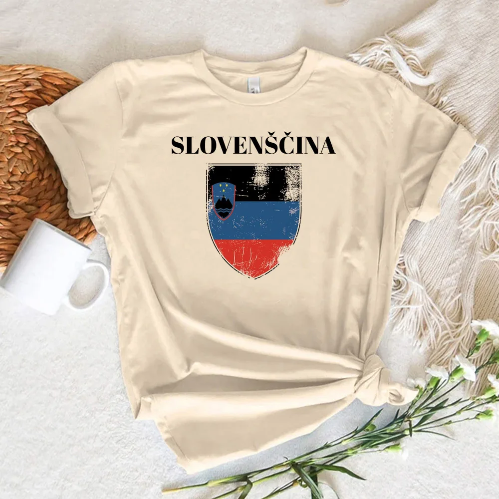 Slovenia tshirt women funny summer top female anime clothes