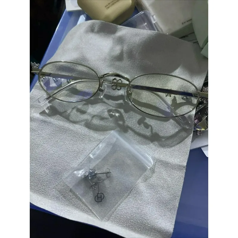 

Luxury Designer Women's Sunglasses Sliver Alloy Eyeglass Frameskorean Gm Optical Lenses With Recipe Reading Glasses For Woman