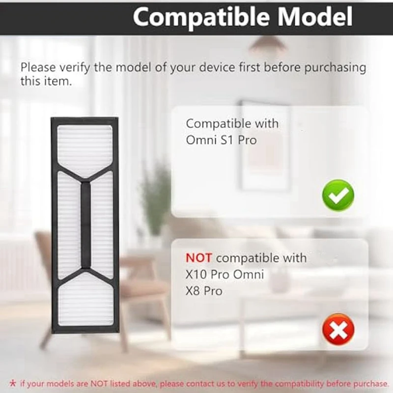 Set di sostituzione del filtro AC39-Hepa, per aspirapolvere robot Eufy Omni S1 Pro, parti di accessori per aspirapolvere, confezione da 8