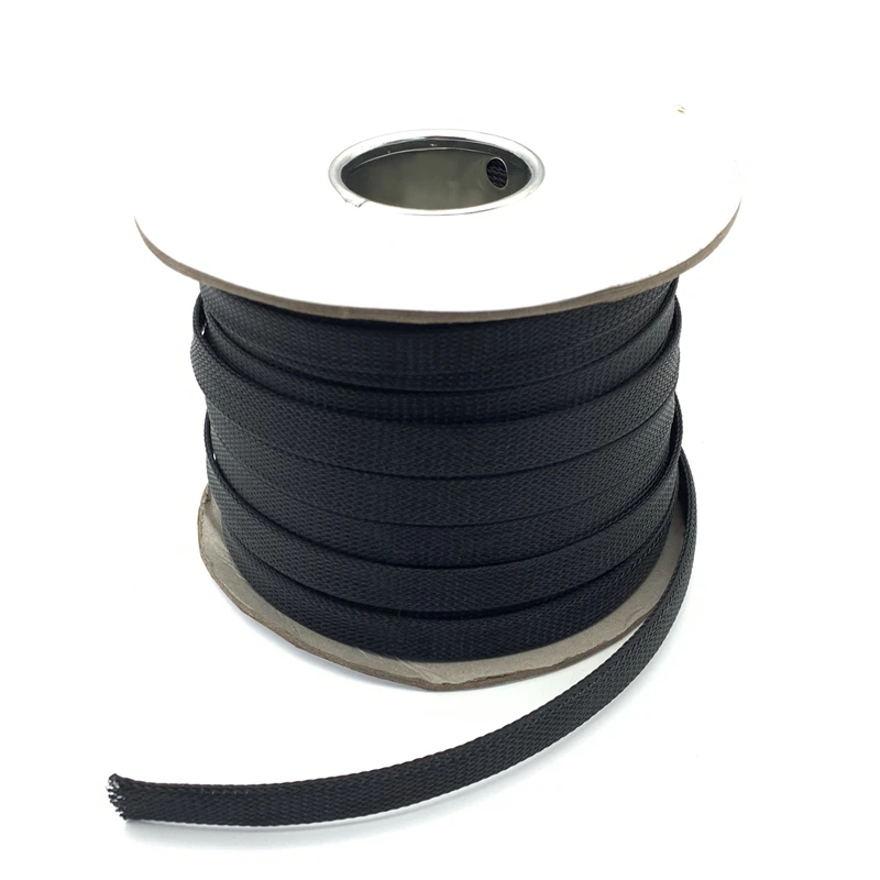 5/10M PET Expandable Braided Cable Sleeve Wire Protecting Insulation Sheathing Cable Protective Sleeve 2 4 6 8 10 12 14 16-100mm