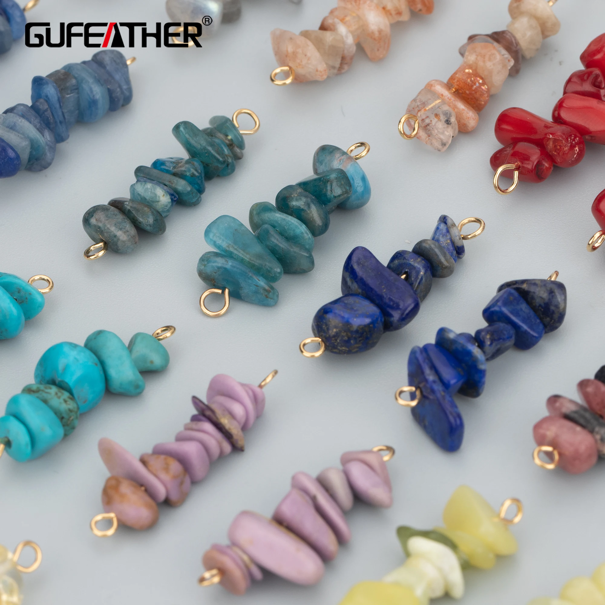 

GUFEATHER MB70,jewelry accessories,18k gold plated,nickel free,copper,natural stone,charms,jewelry making,diy pendants,4pcs/lot