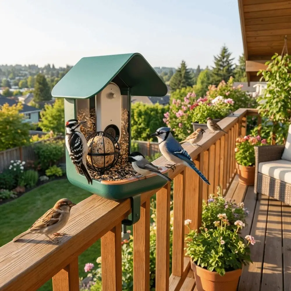 

5 MM Screw Hole Metal Suet Ball Holder Round Rust Resistant Bird Food Container Closed Design Squirrel Proof Bird Feeder Holder