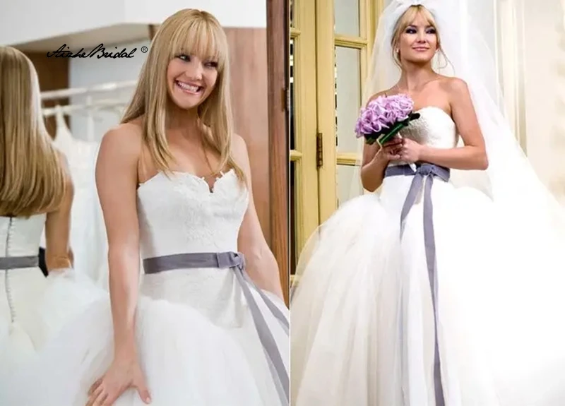 فستان زفاف تول كبير الحجم بدون حمالات، فستان زفاف الأميرة، فساتين زفاف منتفخة، فساتين زفاف مشد