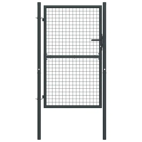 

Mesh Garden Gate Galvanized Steel 39.4"x78.7" Gray