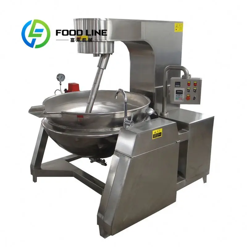 Planetary Stirring Cooking Pot Full Range Rotating Mixing Structure For Food Jam Paste Sauce And Seasoning Simmering Processing