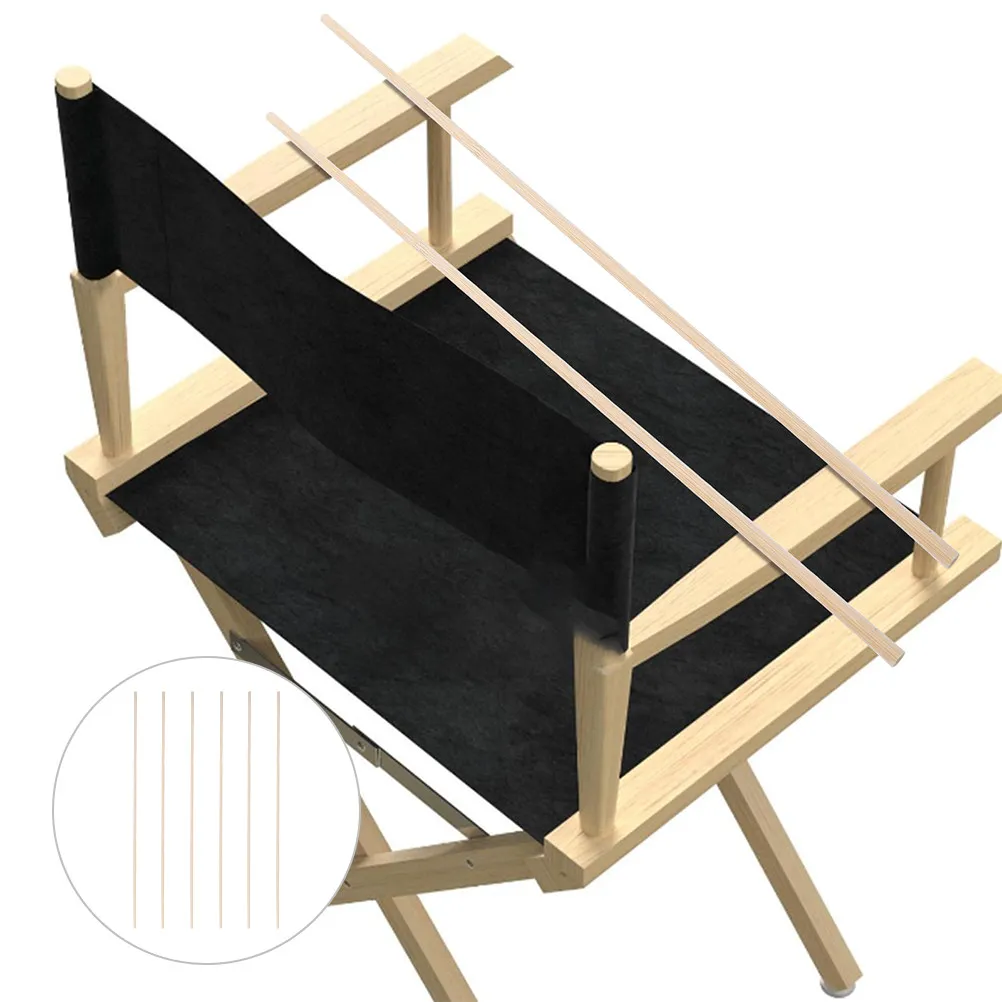 

6pcs Canvas Replacement for Director Chair Bamboo Chair Rods Seat Cloth Cover Highchair Parts and Accessories Rod for Director