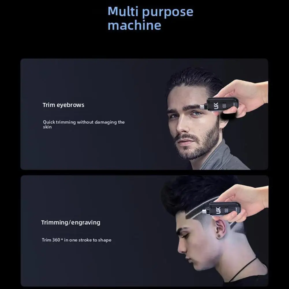 ماكينة تشذيب شعر الأذن والأنف، ماكينة تشذيب شعر الحواجب والوجه الاحترافية غير المؤلمة للرجال والنساء مقاومة للماء وسهلة التنظيف #6