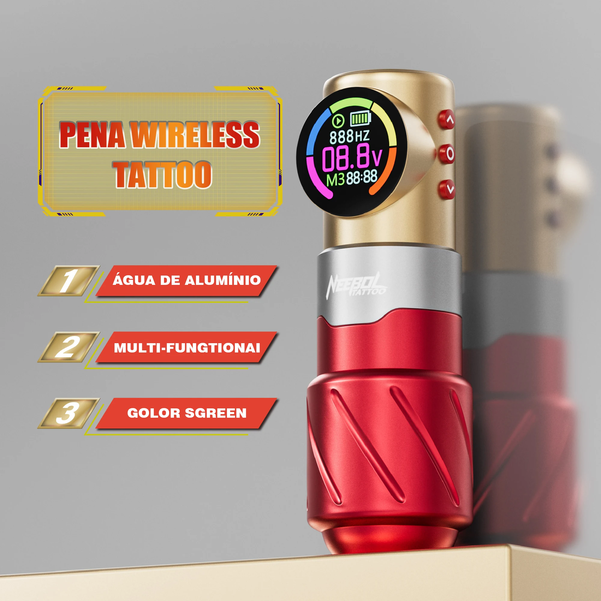 

S4 Tattoo Machine Cartridge Pen 2000mAh Battery Pen Machine For Tattoo Artists