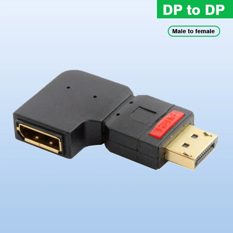 

Right Angled 90 Degree DisplayPort Male to Female Extension Adapter Standard DP 4K DP elbow Design Connector