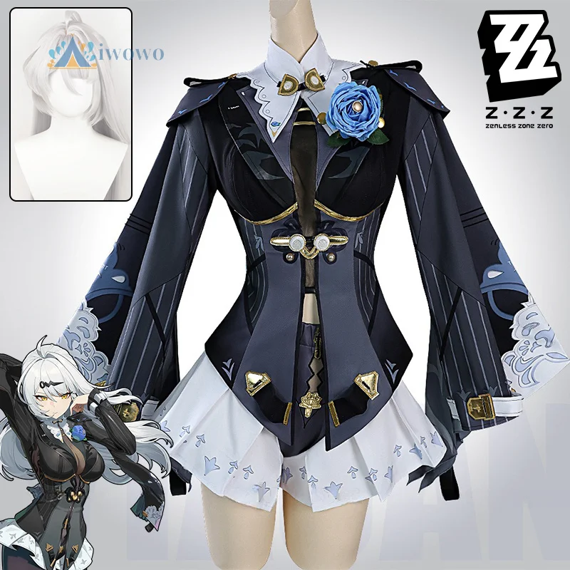 

Zenless Zone Zero Yixuan Cosplay Costuem Wig Coat Dress Flower Props Outfit For Women Girls Yunkui Summit Trails of Ink Carnival